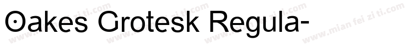 Oakes Grotesk Regula字体转换